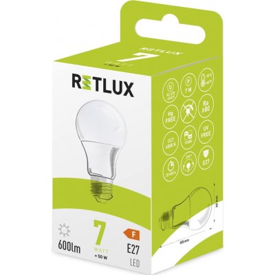 Retlux RLL 401 A60 E27 bulb 7W CW – Zboží Mobilmania