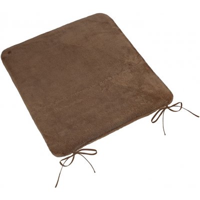 Bellatex Sedák hladký Korall micro kávová 40x40 cm hladký – Zbozi.Blesk.cz