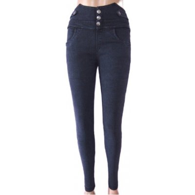 Elastické džínové kalhoty černé – Zboží Mobilmania
