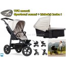 TFK Mono2 stroller air wheel + carrycot 2023 Sand