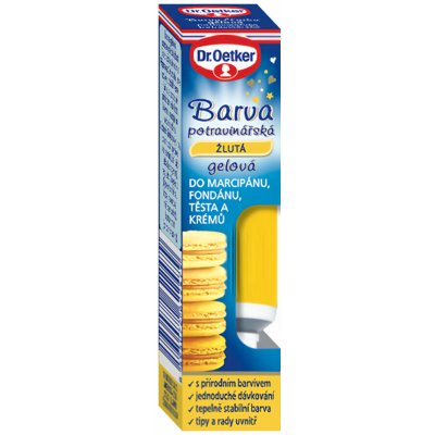 Dr. Oetker Barva gelová potravinářská žlutá 10 g – Zboží Dáma