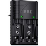 EBL univerzální nabíječka baterií AA AAA 9V NIMH NICD akumulátory – Zboží Živě