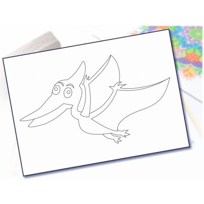 Radost v písku Šablona na pískování dino Velikost šablony: A6 105 x 148 mm – Zboží Dáma