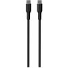 Dobíjecí kabel pro chytré hodinky PURO Soft nabíjecí a USB-C / USB-C pro iPhone / iPad / AirPods - 1,5m PUUSBCUSBCICONBLK