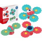 SPINNER FIDGET UFO SPINER SENSORICKÉ ANTISTRESOVÉ PŘÍSAVKY 3v1 WOOPIE – Zboží Dáma
