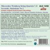 Mieczyslaw Weinberg - String Quartets 7, 8 CD