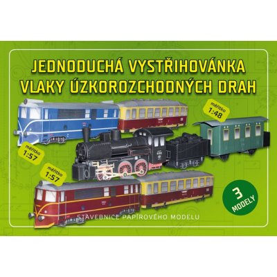 vystřihovánka vlaky úzkorozchodných drah – Zboží Mobilmania