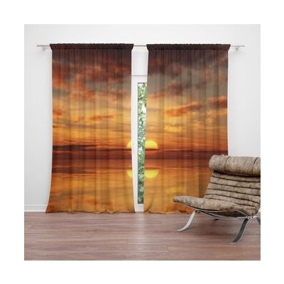 Sablio Závěs Oranžové slunce: 2ks 140x250cm – Hledejceny.cz