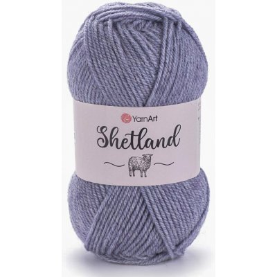 YarnArt pletací příze YarnArt SHETLAND 515 šedomodrá, klasická 100g/220m – Zboží Mobilmania