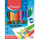 MAPED Trojhranné plastové pastelky Color'Peps PlastiClean 12ks – Sleviste.cz