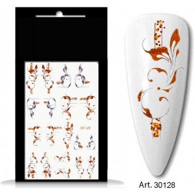 BIO nails vodolepka 30128 ornament s červeným zlatem – Hledejceny.cz