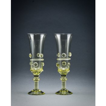Krasglass studio historické sklo poháry na šampaňské 200 ml
