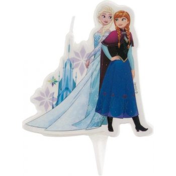 Dekora Dortová svíčka ledové království 8cm Elsa a Ana