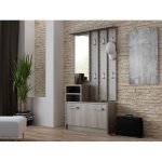 TP Living Předsíňová stěna GAR hnědá – Zboží Mobilmania