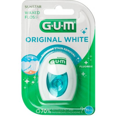 G.U.M. Original White Waxed Floss 2040 30 m – Zboží Mobilmania