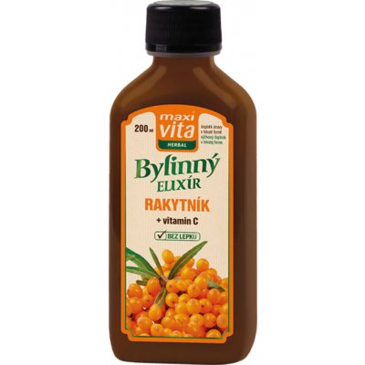 Vitar Maxi Vita Herbal bylinný elixír rakytník + vitamin C 200 ml – Hledejceny.cz