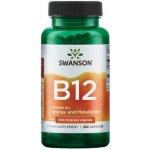 Swanson Vitamin B-12 Cyanocobalamin 500 mcg 250 kapslí – Hledejceny.cz