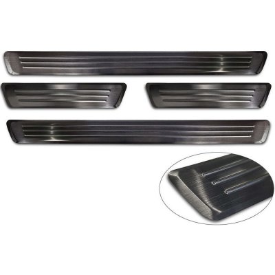 Avisa Prahové nerezové lišty Volvo XC60 II (od roku 2017>) - černé | – Sleviste.cz