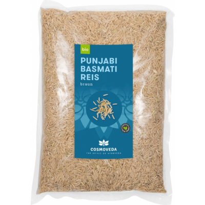 Cosmoveda Bio hnědá rýže Punjabi Basmati 1 kg – Hledejceny.cz