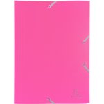 Exacompta spisové desky s gumičkou, A4 maxi, PP, růžové – Zboží Živě