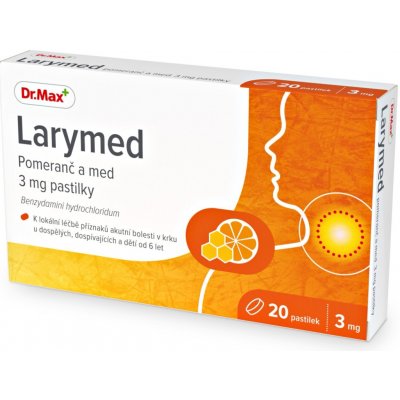 LARYMED POMERANČ A MED 3MG PAS 20 – Hledejceny.cz