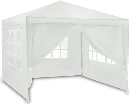 Plonos 4936 zahradní altan pavilon 4 stěny 3x3m 9m2 bílý