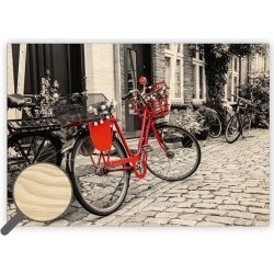 Dřevěný obraz Helma - Bicycle
