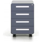 Metal mobilní 4 zásuvky grafit – Zboží Dáma