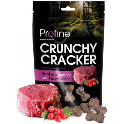 Profine Dog Crunchy Cracker Venison enriched with Hawthorn 150 g – Hledejceny.cz