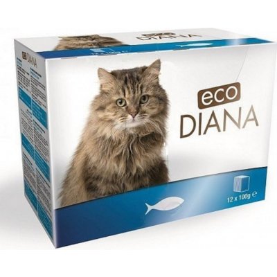 Eco Diana .cat rybí kousky v omáčce 12 x 100 g