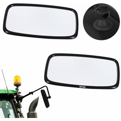 Vnější knoflíkové zrcadlo univerzální 28,5x15,5 cm sada 2 ks. | Zboží Auto