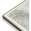 Nástěnné mapy National Geographic Indie - nástěnná mapa Classic 60 x 76 cm Varianta: mapa v hliníkovém rámu, Provedení: zlatý matný rám