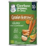 GERBER Organic křupky s mrkví a pomerančem 35 g – Zboží Mobilmania