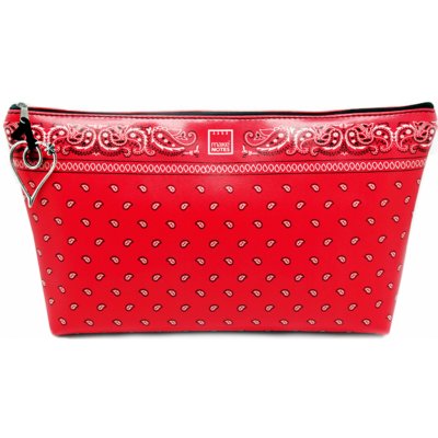 Makenotes kosmetická taštička BANDANAS červená – Zboží Mobilmania