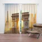Sablio Závěs Paříž Vítězný oblouk: 2ks 140x250cm – Hledejceny.cz