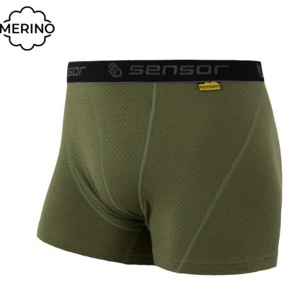 Sensor MERINO DF pánské trenky safari green – Zbozi.Blesk.cz
