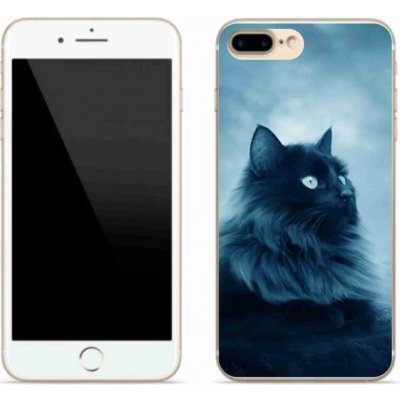 Pouzdro mmCase Gelové iPhone 7 Plus - černá kočka 1 – Zboží Mobilmania