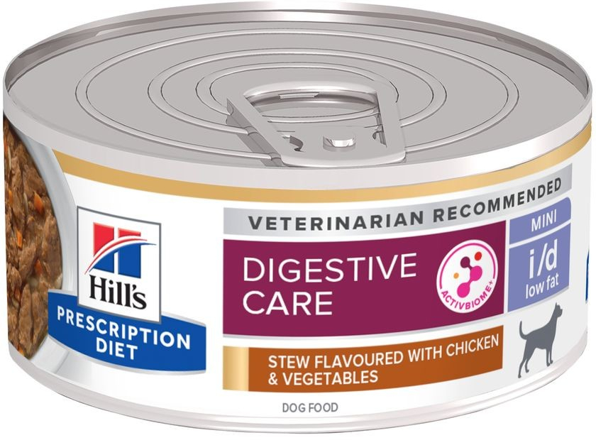 Hill’s Prescription Diet Adult Dog I/D Low Fat Digestive Care Stew Chicken & Vegetables 24 x 156 g