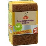 Ecodis Eko mycí houbička hnědá a zelená 2 ks – Sleviste.cz