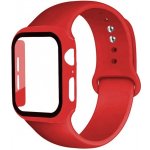 Bomba 3v1 Ochranné pouzdro + Silikonový řemínek pro Apple Watch Barva: Červená, Velikost Apple Watch jednotlivě: 40MM IW07_RED-40MM – Zboží Mobilmania