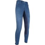 HKM Rajtky Summer Denim s celokoženým sedem dámské jeans blue deep blue – Zboží Dáma