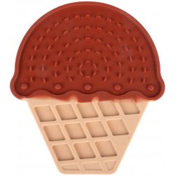 TIAKI Podložka na olizování Čokoládová zmrzlina - D 20 × Š 17,5 × V 1 cm
