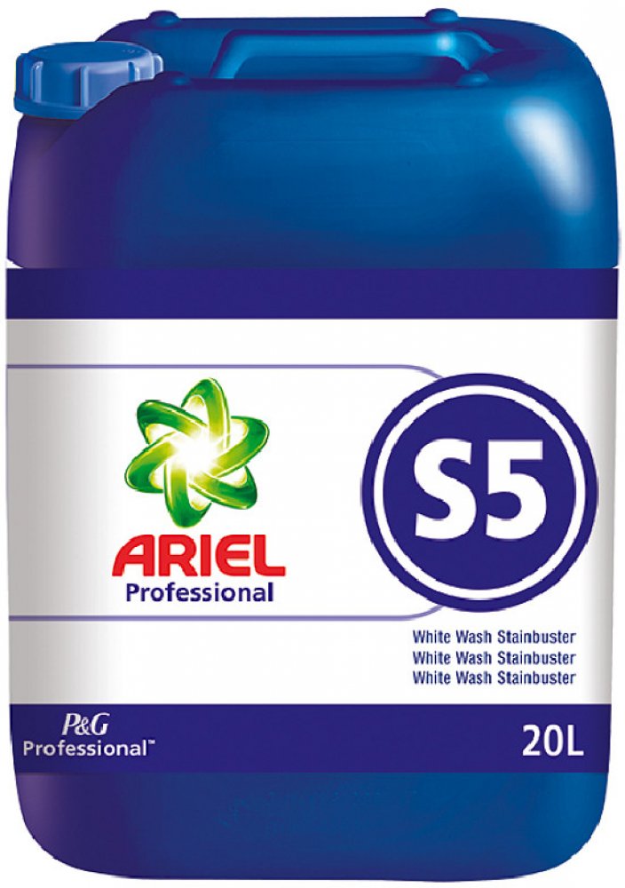 Ariel Professional S5 dezinfekční odstraňovač skvrn na bílé prádlo 20 l |  Srovnanicen.cz