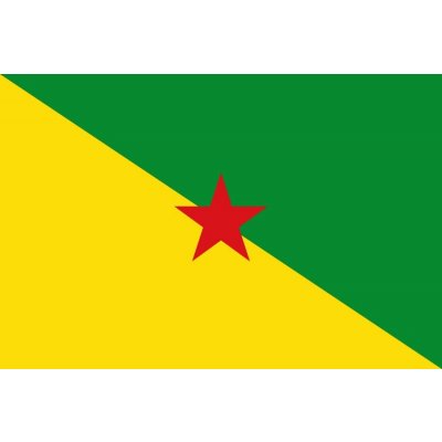 Francouzská Guyana vlajka - 30 x 45 cm - tunel, karabina – Hledejceny.cz