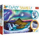 Trefl Crazy Shapes Polární záře nad Islandem 600 dílků – Sleviste.cz