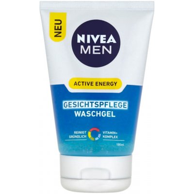 Nivea Mycí gel na obličej pro muže Skin Energy Q10 100 ml – Zbozi.Blesk.cz