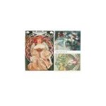 Papír soft A4 Alfons Mucha tři obrázky ARTBS0092 – Zboží Dáma
