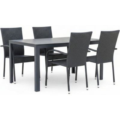 Vikio Zahradní ratanová sestava pro 4 osoby DT255 antracit – Hledejceny.cz