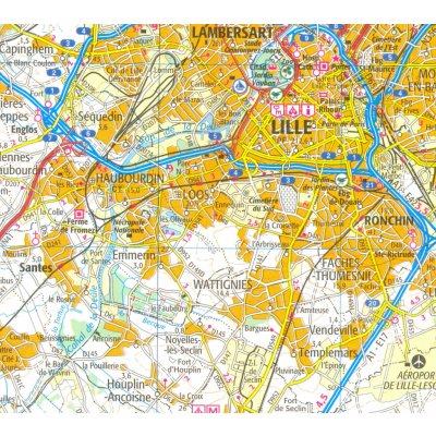 Lille Boulogne-sur-Mer 1:100 mapa – Zboží Mobilmania