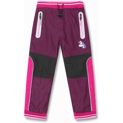 KUGO Dívčí zateplené outdoorové kalhoty fialovorůžová – Zboží Mobilmania